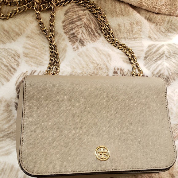Tory Burch Robinson Adjustable Purse French Grey - Picture 3 of 8